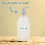 Kit JE SUIS BIO Shampooing douche peaux sensibles - gel d'aloe vera 500ml + Flacon incassable 250 ml