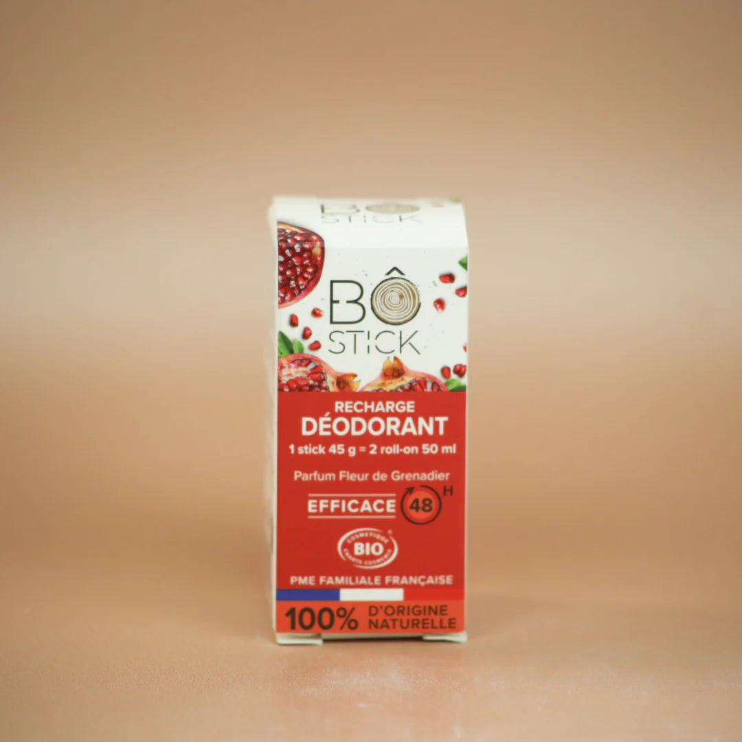 BÔ-STICK Nouvelle formule - Recharge déodorant solide "fleur de grenadier"